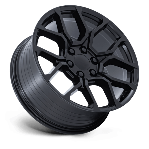 Performance Replicas PR233 Satin Black Wheels, Flow Formed, Aluminum
