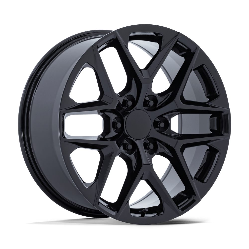 Performance Replicas PR229 Gloss Black Wheels, Cast Aluminum