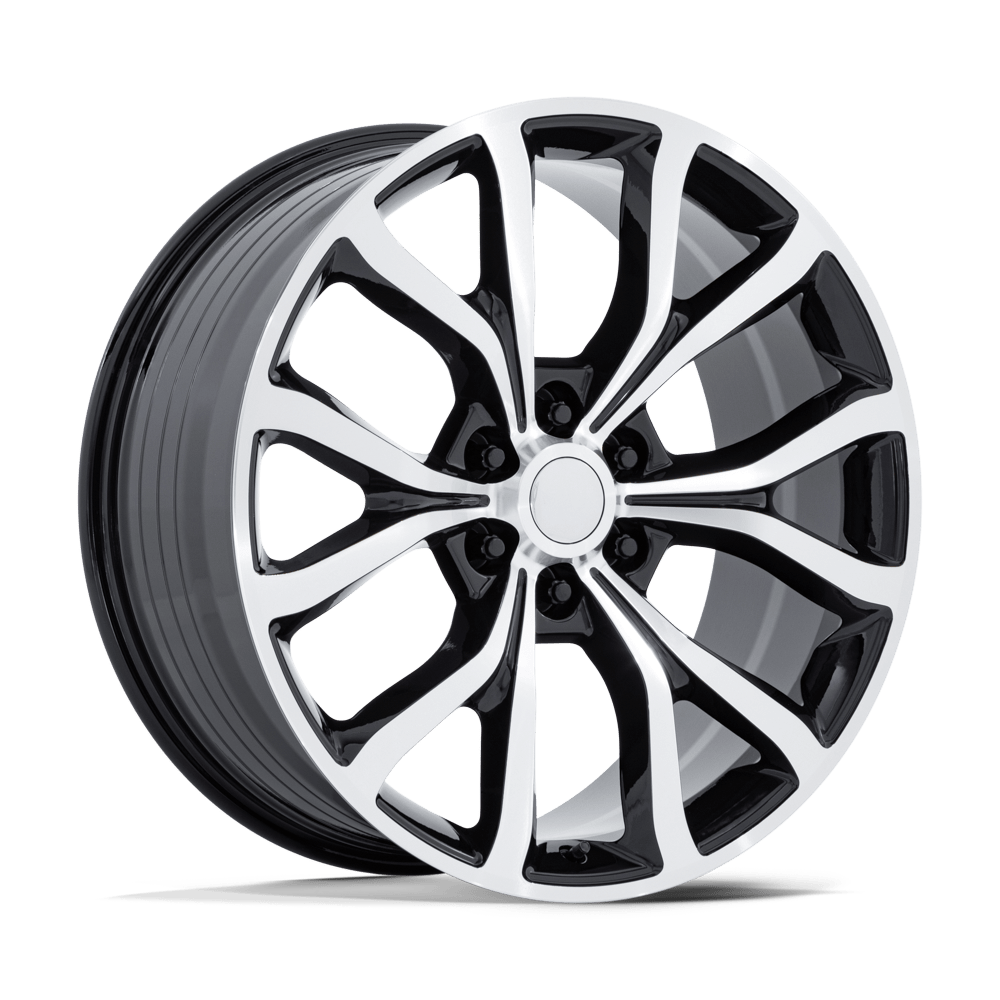 Performance Replicas PR230 Gloss Black with Machined Face Wheels, Cast Aluminum