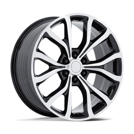 Performance Replicas PR230 Gloss Black with Machined Face Wheels, Cast Aluminum