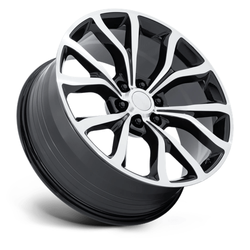 Performance Replicas PR230 Gloss Black with Machined Face Wheels, Cast Aluminum