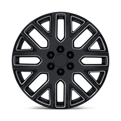 Performance Replicas PR231 Gloss Black Milled Wheels, Cast Aluminum