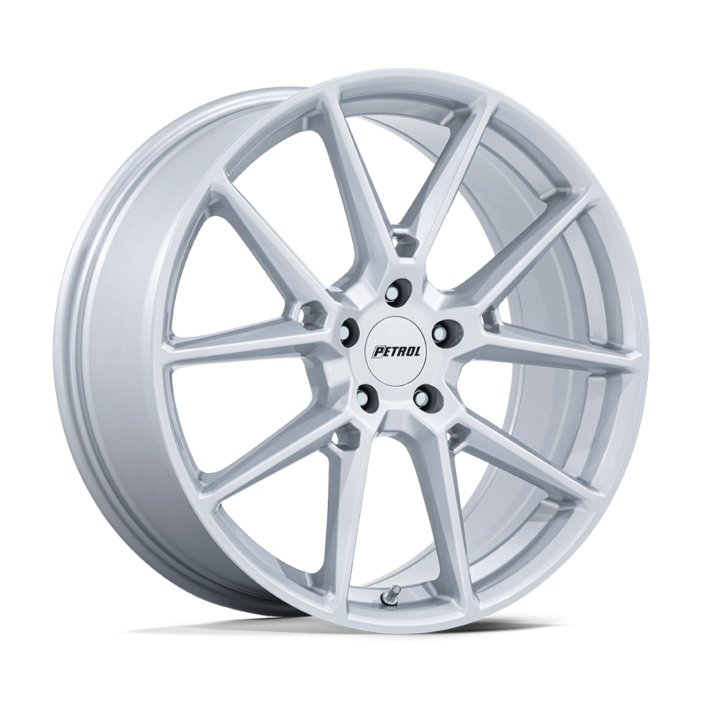 Petrol PE002 P1E Gloss Silver Wheels, Cast Aluminum