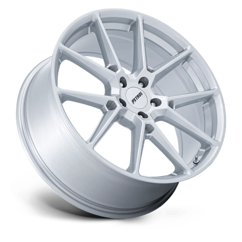 Petrol PE002 P1E Gloss Silver Wheels, Cast Aluminum