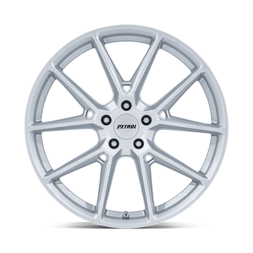 Petrol PE002 P1E Gloss Silver Wheels, Cast Aluminum