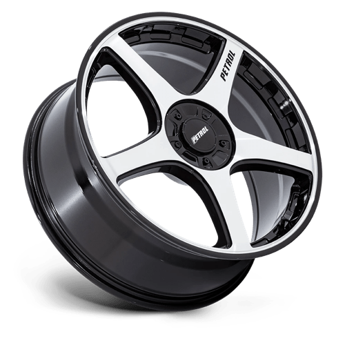 Petrol PE003 P2E Gloss Black with Machined Face Wheels, Cast Aluminum