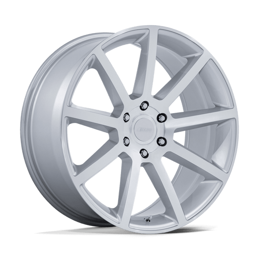 Petrol PE007 P6E Gloss Silver with Machined Face Wheels, Cast Aluminum