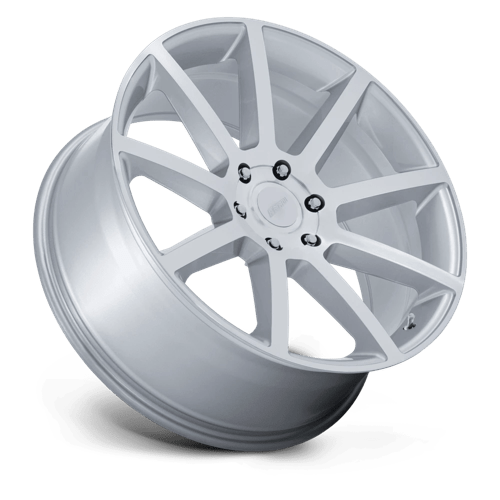 Petrol PE007 P6E Gloss Silver with Machined Face Wheels, Cast Aluminum