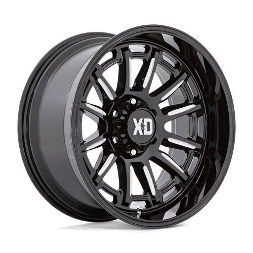 KMC XD865 Phoenix Gloss Black Milled Wheels