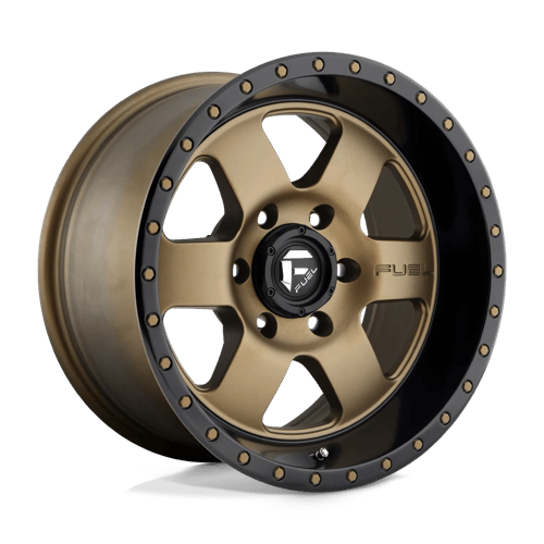 Fuel D617 Podium Matte Bronze Black Bead Ring 1-Piece Wheels