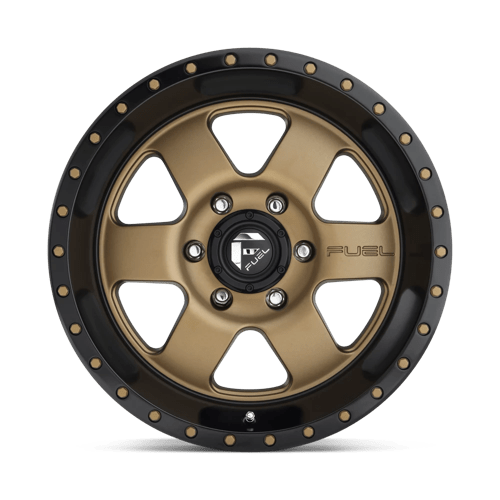 Fuel D617 Podium Matte Bronze Black Bead Ring 1-Piece Wheels