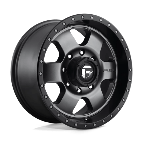 Fuel D619 Podium Matte Gun Metal Black Bead Ring 1-Piece Wheels