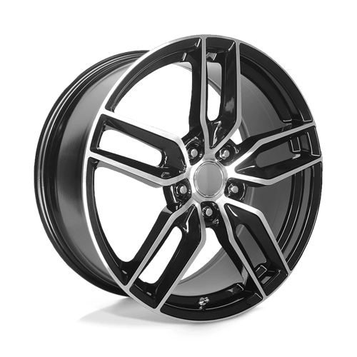 Performance Replicas PR160 Gloss Black With Machined Spoke Wheels