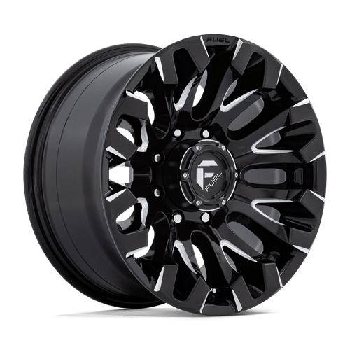 Fuel D828 Quake Gloss Black Milled 1-Piece Wheels