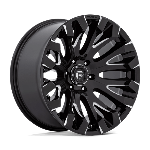 Fuel D828 Quake Gloss Black Milled 1-Piece Wheels