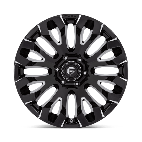 Fuel D828 Quake Gloss Black Milled 1-Piece Wheels