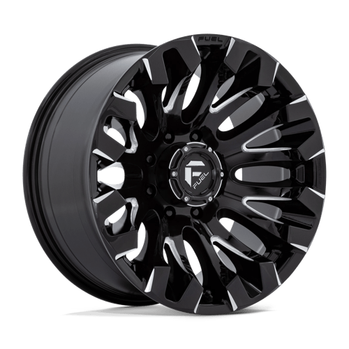 Fuel D828 Quake Gloss Black Milled 1-Piece Wheels