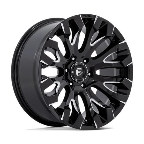 Fuel D828 Quake Gloss Black Milled 1-Piece Wheels