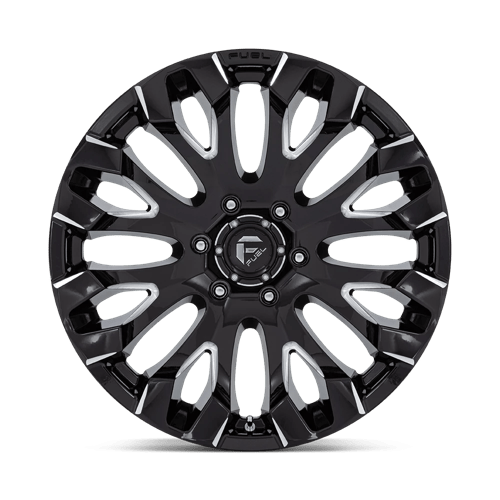 Fuel D828 Quake Gloss Black Milled 1-Piece Wheels