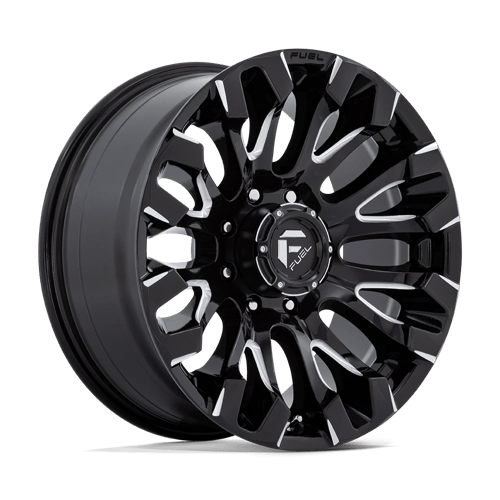 Fuel D828 Quake Gloss Black Milled 1-Piece Wheels