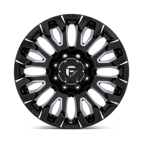 Fuel D828 Quake Gloss Black Milled 1-Piece Wheels