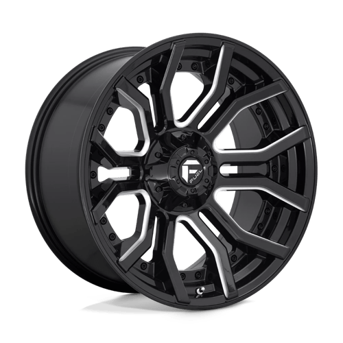 Fuel D711 Rage Gloss Black Milled 1-Piece Wheels