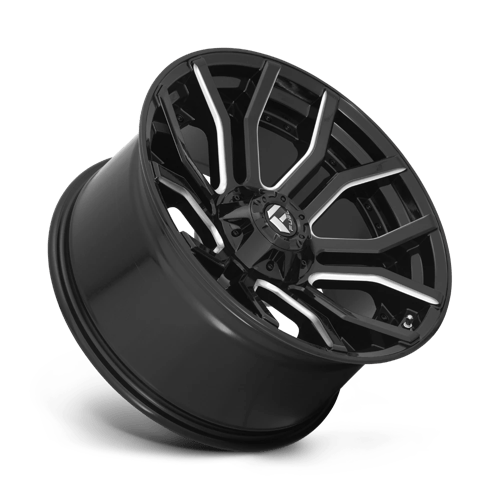 Fuel D711 Rage Gloss Black Milled 1-Piece Wheels