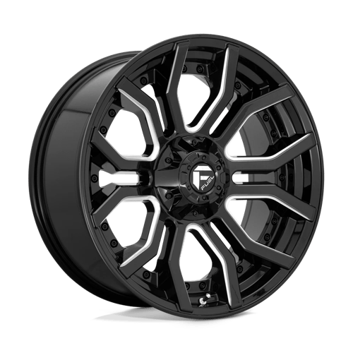 Fuel D711 Rage Gloss Black Milled 1-Piece Wheels