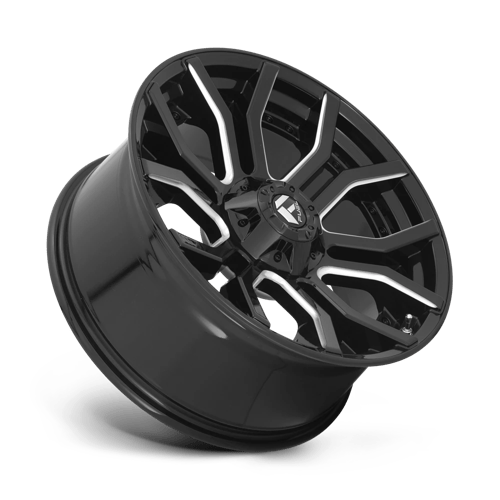 Fuel D711 Rage Gloss Black Milled 1-Piece Wheels