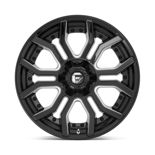 Fuel D711 Rage Gloss Black Milled 1-Piece Wheels