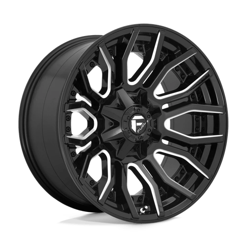 Fuel D711 Rage Gloss Black Milled 1-Piece Wheels