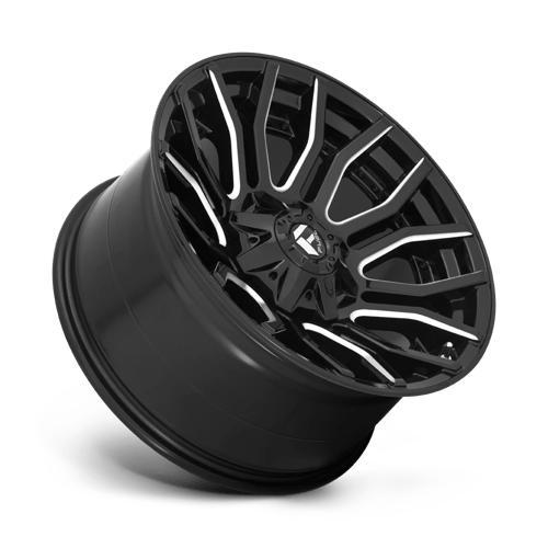 Fuel D711 Rage Gloss Black Milled 1-Piece Wheels