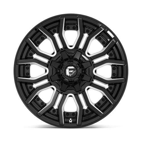 Fuel D711 Rage Gloss Black Milled 1-Piece Wheels