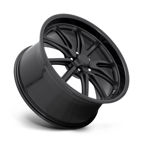 US Mags U123 Rambler Gloss Black Matte Black 1-Piece Wheels