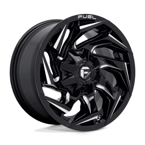 Fuel D753 Reaction Gloss Black Milled 1-Piece Wheels