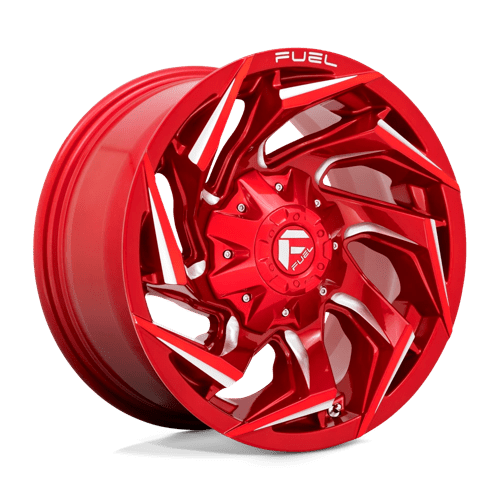 Fuel D754 Reaction Candy Red Milled 1-Piece Wheels