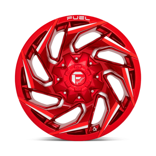 Fuel D754 Reaction Candy Red Milled 1-Piece Wheels