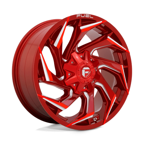 Fuel D754 Reaction Candy Red Milled 1-Piece Wheels