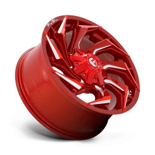 Fuel D754 Reaction Candy Red Milled 1-Piece Wheels