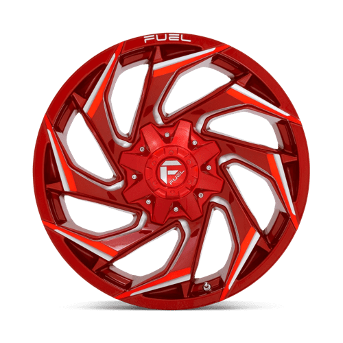 Fuel D754 Reaction Candy Red Milled 1-Piece Wheels