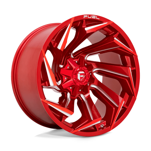 Fuel D754 Reaction Candy Red Milled 1-Piece Wheels