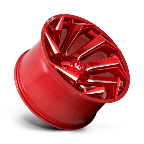 Fuel D754 Reaction Candy Red Milled 1-Piece Wheels