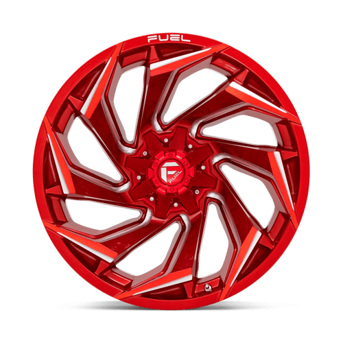 Fuel D754 Reaction Candy Red Milled 1-Piece Wheels