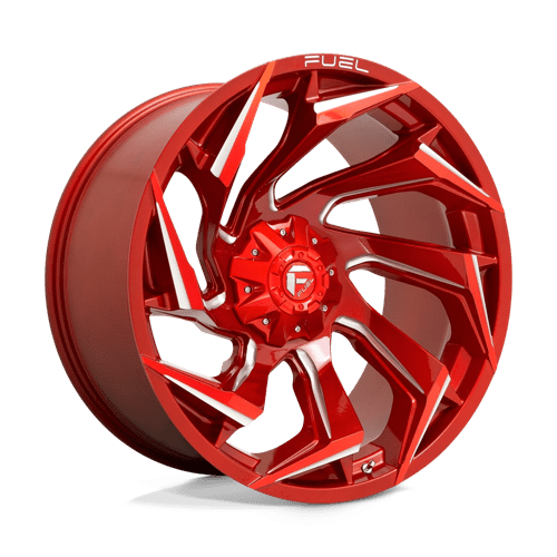 Fuel D754 Reaction Candy Red Milled 1-Piece Wheels