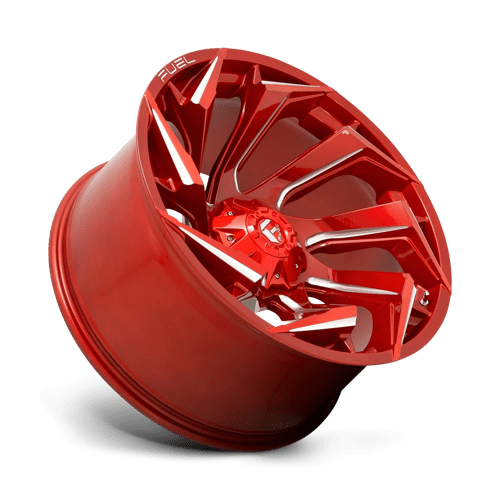 Fuel D754 Reaction Candy Red Milled 1-Piece Wheels