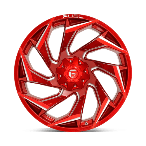 Fuel D754 Reaction Candy Red Milled 1-Piece Wheels