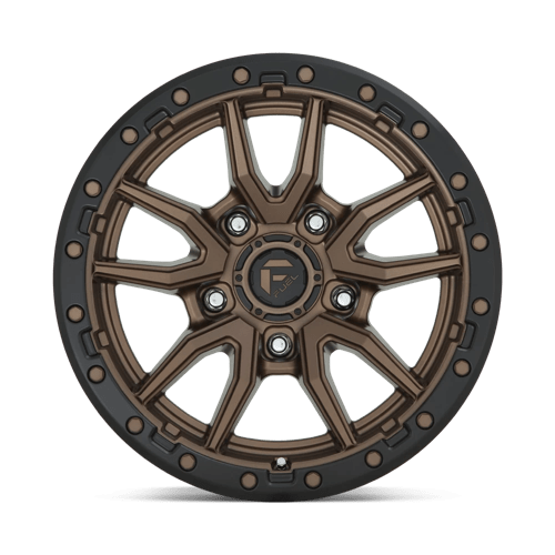 Fuel D681 Rebel Matte Bronze Black Bead Ring 1-Piece Wheels