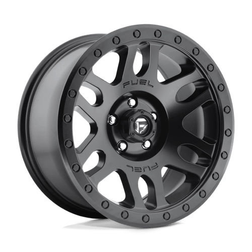 Fuel D584 Recoil Matte Black 1-Piece Wheels