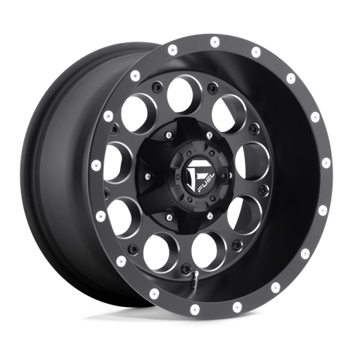 Fuel D525 Revolver Matte Black Milled 1-Piece Wheels