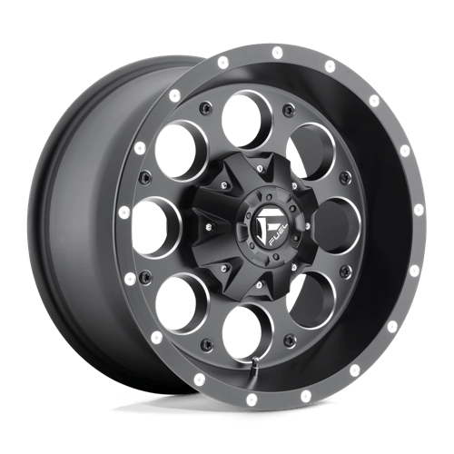 Fuel D525 Revolver Matte Black Milled 1-Piece Wheels